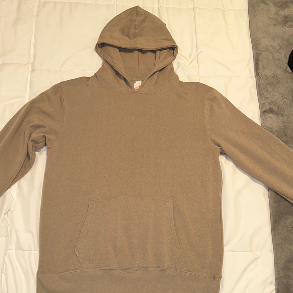 tan hoodie